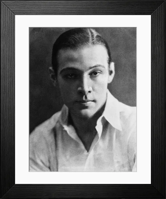 Framed Print : Rudolph Valentino, 1923