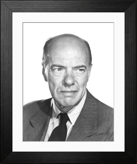 Framed Print : Russell Collins, 1950s Framed Print : Russell Collins, 1950s