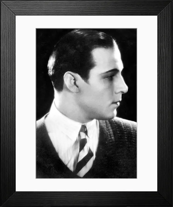 Framed Print : Rudolph Valentino, 1920s Framed Print : Rudolph Valentino, 1920s
