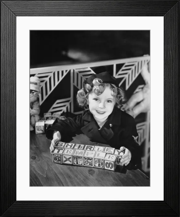 Framed Print : Shirley Temple, ca. 1934