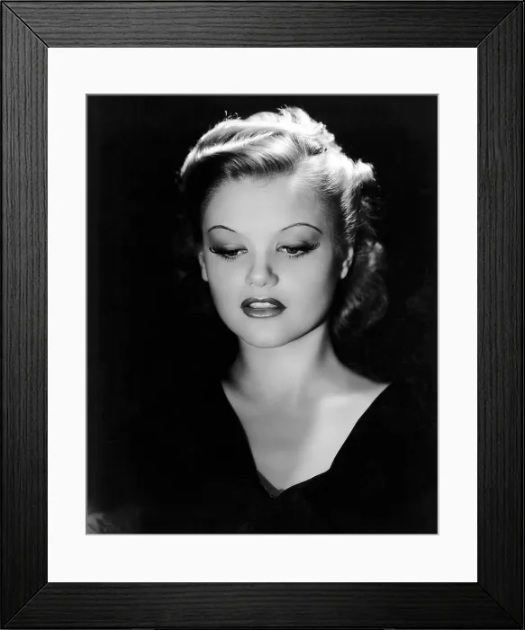 Framed Print : Simone Simon, ca. 1936, photo by Hurrell