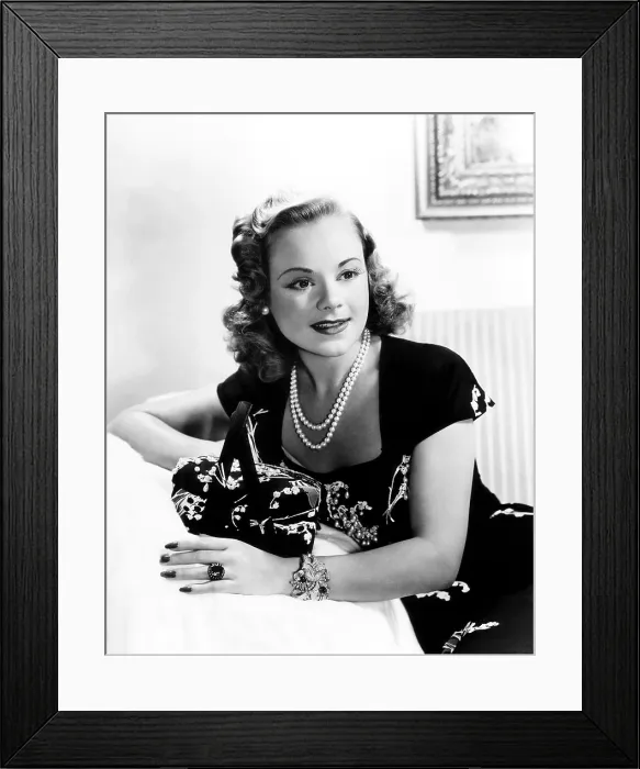 Framed Print : Sonja Henie, 1945