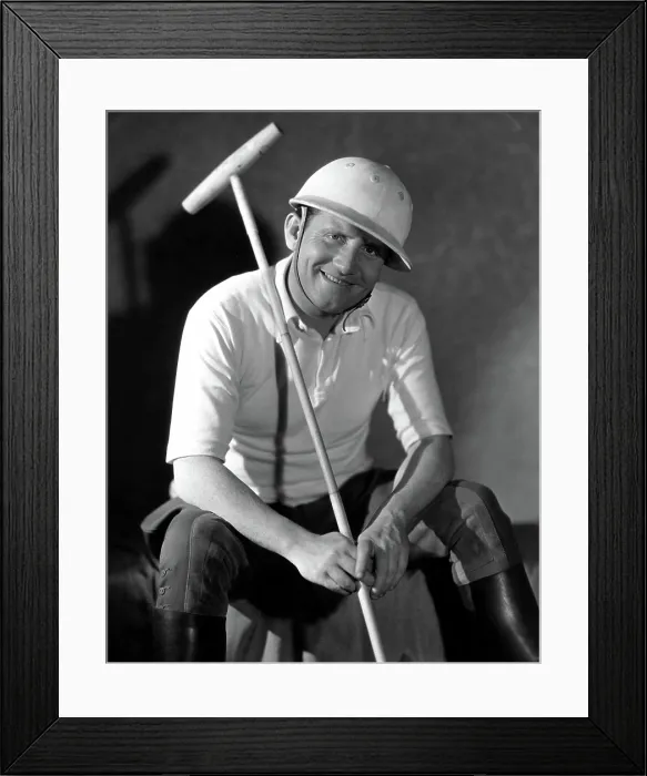 Framed Print : SPENCER TRACY dressed for a game of polo, 2 / 21 / 33