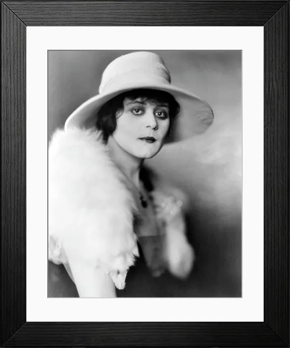 Framed Print : Theda Bara, ca. early 1920s Framed Print : Theda Bara, ca. early 1920s