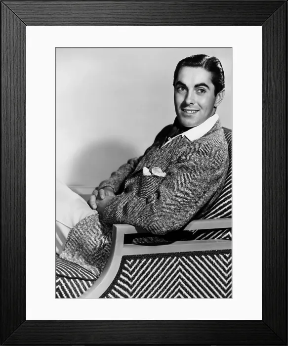 Framed Print : Tyrone Power, ca. 1939 Framed Print : Tyrone Power, ca. 1939