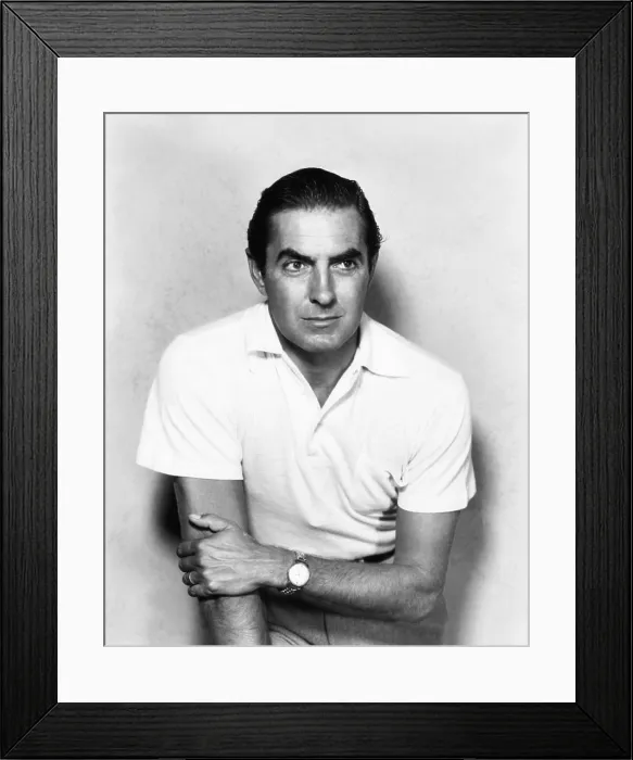 Framed Print : Tyrone Power, 1952