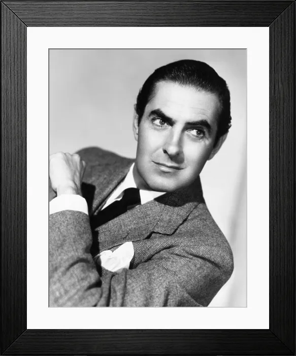 Framed Print : Tyrone Power, early 1950s
