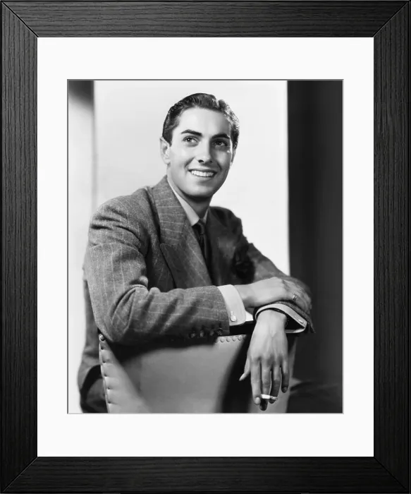 Framed Print : Tyrone Power, 1937