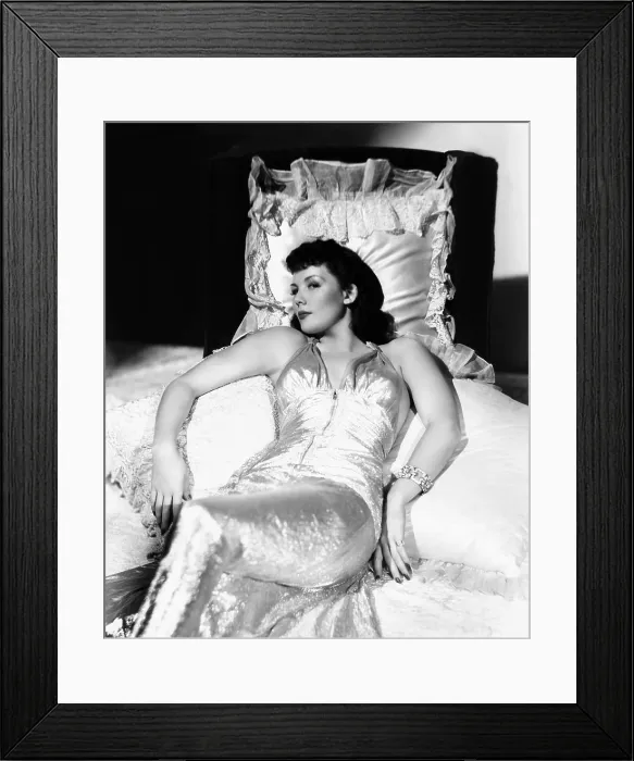 Framed Print : Veda Ann Borg, Columbia portrait by Irving Lippman, circa 1940