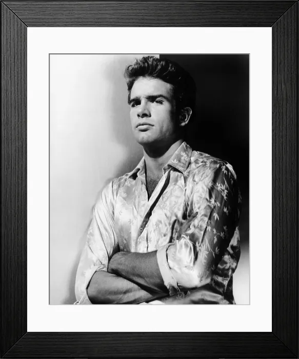 Framed Print : WARREN BEATTY, 1962 Framed Print : WARREN BEATTY, 1962