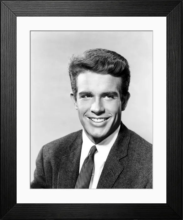 Framed Print : Warren Beatty, (undated)