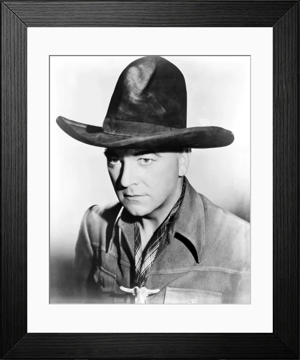 Framed Print : William Boyd as Hopolong Cassidy, 1930s