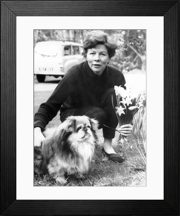 Framed Print : Wendy Hiller after winning Oscar Award for Best Supporting Actress of 1958, for her role in SEPARATE TABLES, April 8, 1959