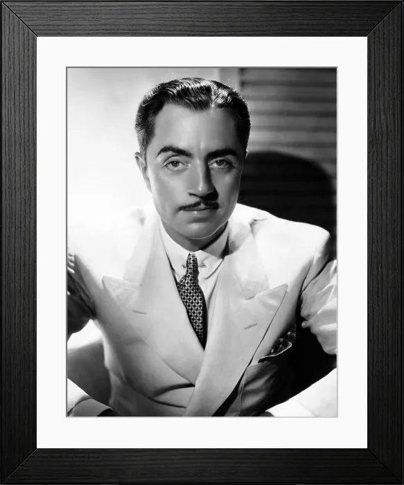 Framed Print : William Powell in MGM studio portrait, 1935, ph: Hurrell Framed Print : William Powell in MGM studio portrait, 1935, ph: Hurrell