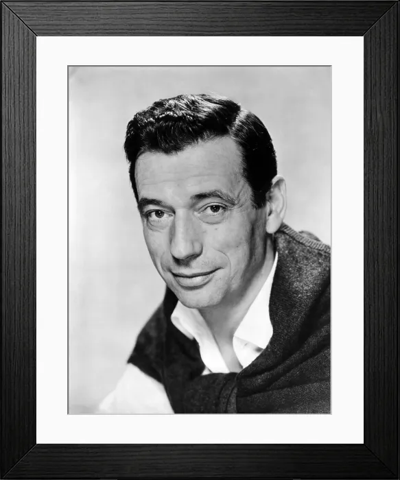 Framed Print : Yves Montand, ca. late 1950s Framed Print : Yves Montand, ca. late 1950s
