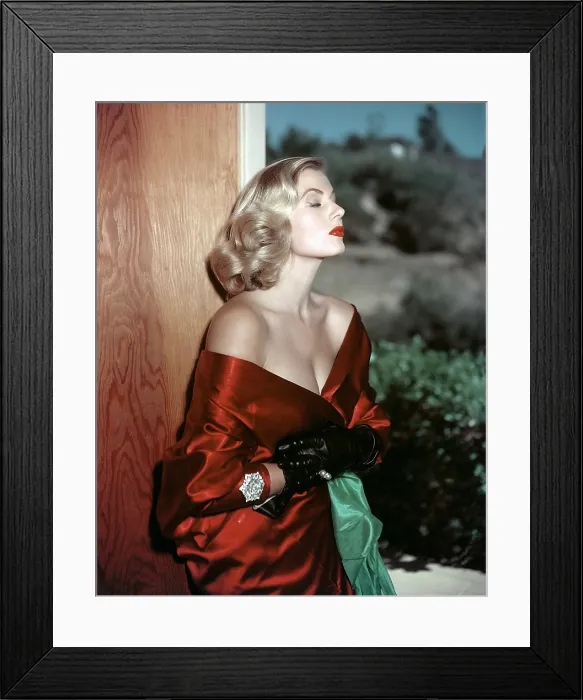Framed Print : Anita Ekberg, 1950s