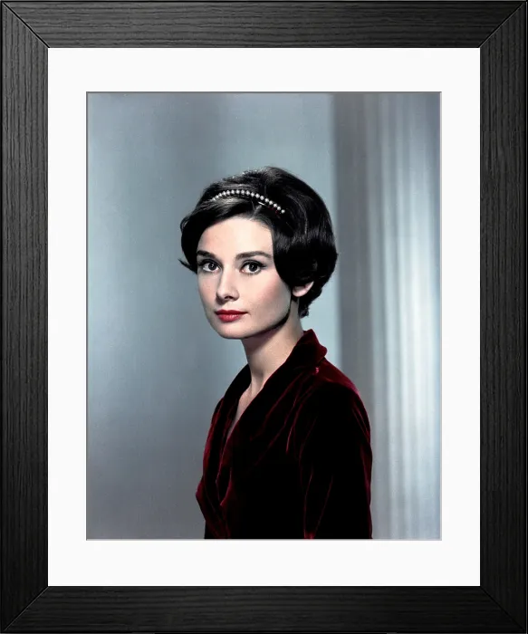 Framed Print : Audrey Hepburn, 1950s