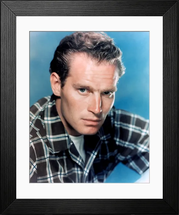 Framed Print : Charlton Heston, ca. 1950s Framed Print : Charlton Heston, ca. 1950s
