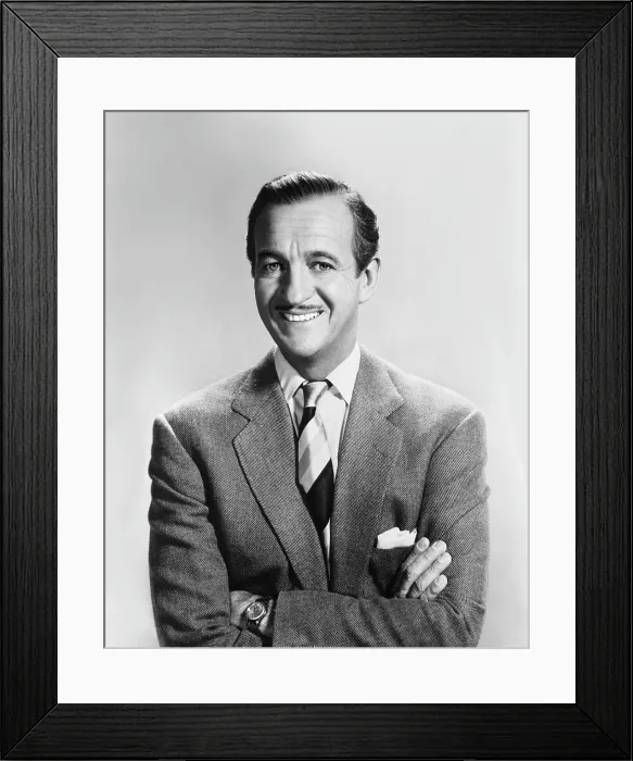 Framed Print : David Niven, 1950s