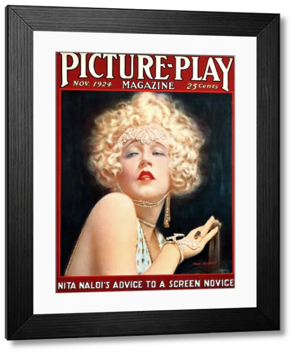 Framed Print : Mae Murray, on the cover of Picture-Play Magazine, November 1924