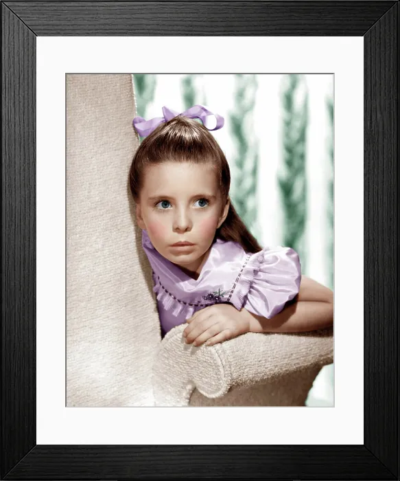 Framed Print : Margaret O'Brien, ca. 1940s Framed Print : Margaret O'Brien, ca. 1940s