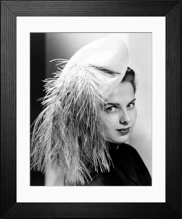 Framed Print : Newly signed RKO starlet Martha Hyer, ca. late 1940s
