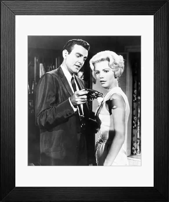 Framed Print : TIGHTROPE, Mike Connors, Ruta Lee, Stand On Velvet (Season 1, aired September 29, 1959), 1959-60 Framed Print : TIGHTROPE, Mike Connors, Ruta Lee, Stand On Velvet (Season 1, aired September 29, 1959), 1959-60