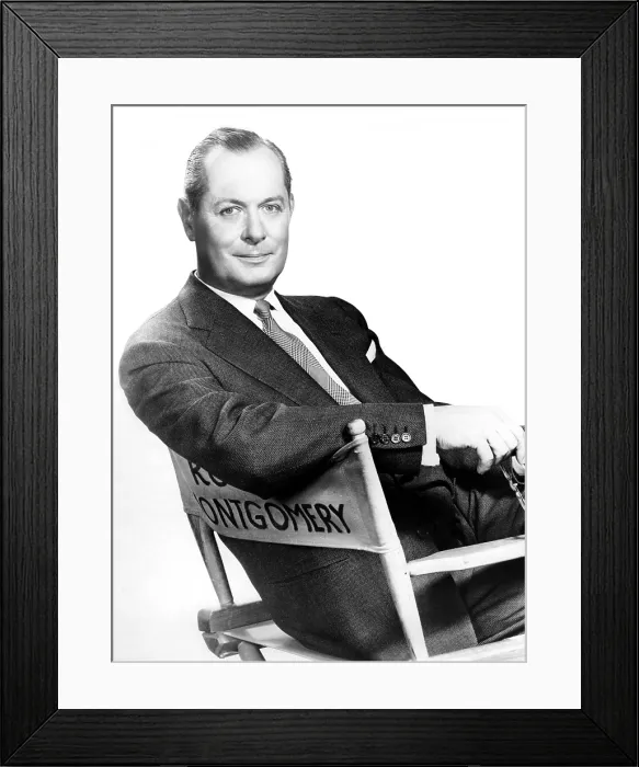 Framed Print : ROBERT MONTGOMERY PRESENTS, Robert Montgomery, 1950-1957 Framed Print : ROBERT MONTGOMERY PRESENTS, Robert Montgomery, 1950-1957