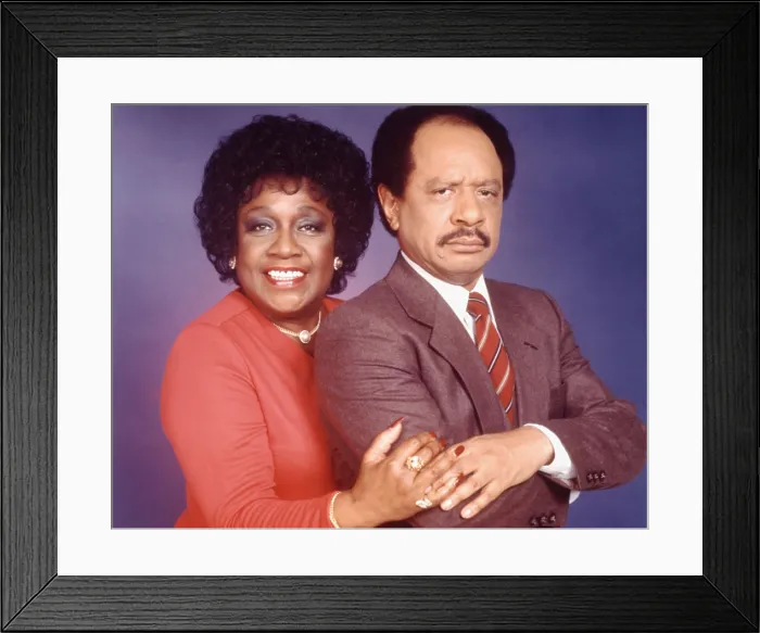 Framed Print : THE JEFFERSONS, Isabel Sanford, Sherman Hemsley, 1975-85