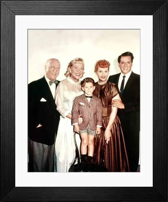 Framed Print : I LOVE LUCY, William Frawley, Vivian Vance, Richard Kieth, Lucille Ball, Desi Arnaz, 1951-1957