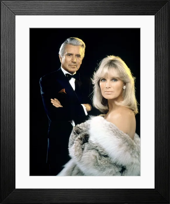 Framed Print : DYNASTY, John Forsythe, Linda Evans, (Season 1), 1981-89 Framed Print : DYNASTY, John Forsythe, Linda Evans, (Season 1), 1981-89