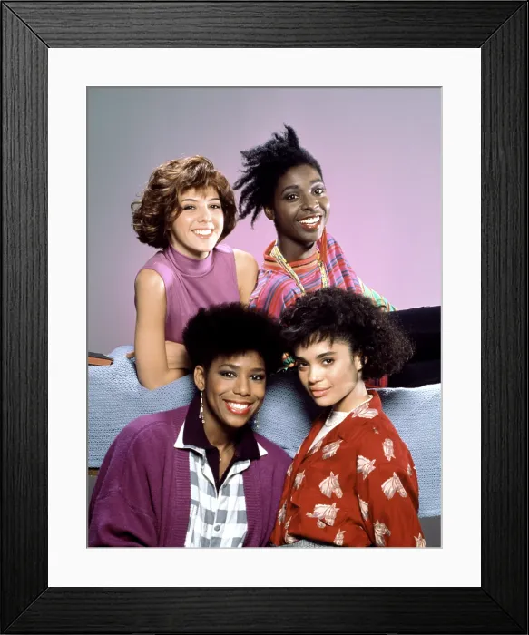 Framed Print : A DIFFERENT WORLD, (clockwise from top left): Marisa Tomei, Phyllis Stickney, Lisa Bonet, Dawnn Lewis, (Season 1), 1987-93