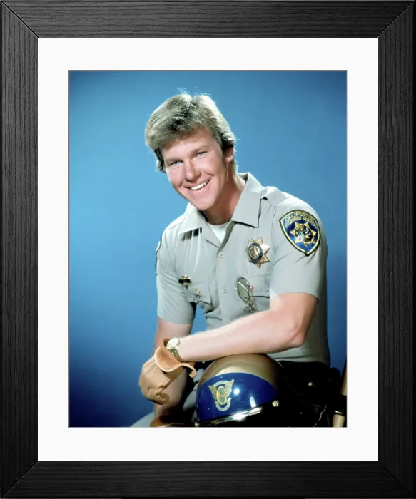 Framed Print : CHIPS, Larry Wilcox, 1977-83