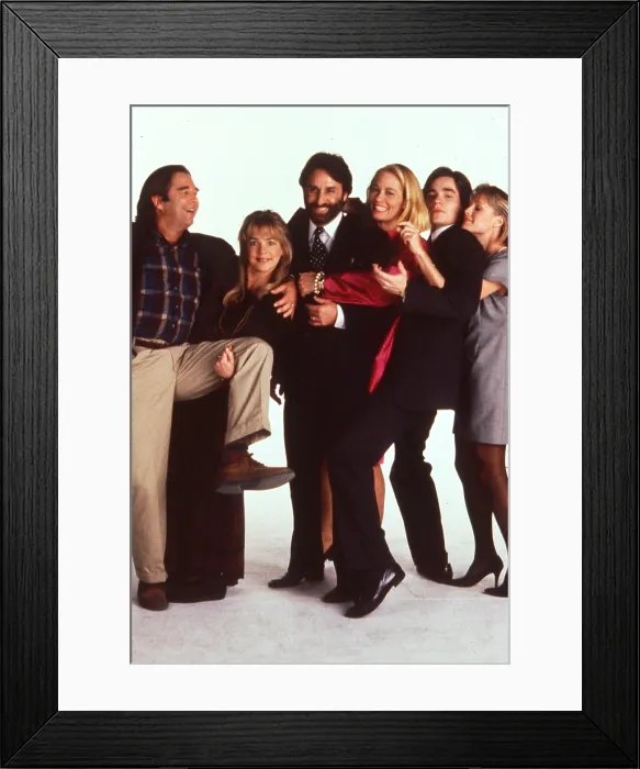 Framed Print : MARRIED TO IT, from left: Beau Bridges, Stockard Channing, Ron Silver, Cybill Shepherd, Robert Sean Leonard, Mary Stuart Masterson, 1991 Framed Print : MARRIED TO IT, from left: Beau Bridges, Stockard Channing, Ron Silver, Cybill Shepherd, Robert Sean Leonard, Mary Stuart Masterson, 1991