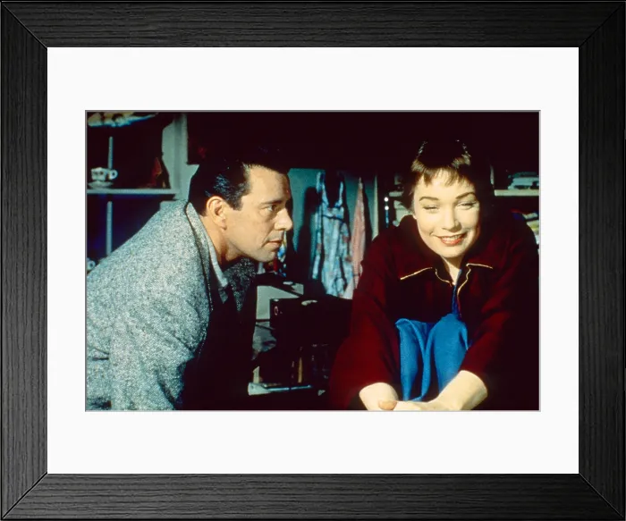 Framed Print : THE TROUBLE WITH HARRY, from left: John Forsythe, Shirley MacLaine, 1955 Framed Print : THE TROUBLE WITH HARRY, from left: John Forsythe, Shirley MacLaine, 1955