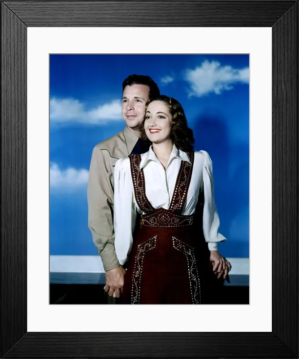 Framed Print : RIDING HIGH, from left, Dick Powell, Dorothy Lamour, 1943