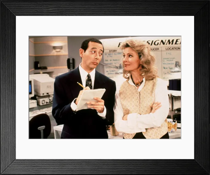 Framed Print : MURPHY BROWN, Paul Reubens, Candice Bergen, The Good Nephew, (Season 7, epis. #721, aired March 13, 1995), 1988-1998