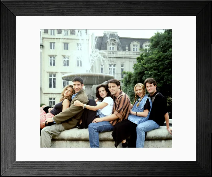 Framed Print : FRIENDS, Jennifer Aniston, David Schwimmer, Courteney Cox Arquette, Matt LeBlanc, Lisa Kudrow, Matthew Perry, (Season 1), 1994-2004