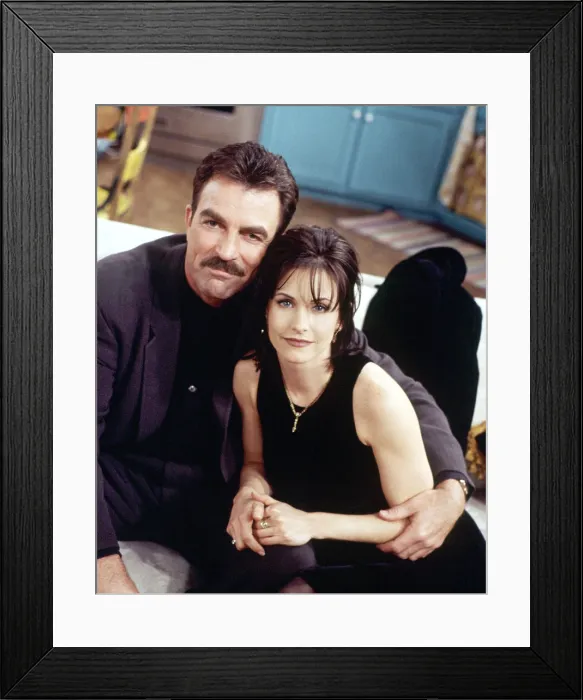 Framed Print : FRIENDS, Tom Selleck, Courteney Cox (1996-Season 2), 1994-2004 Framed Print : FRIENDS, Tom Selleck, Courteney Cox (1996-Season 2), 1994-2004