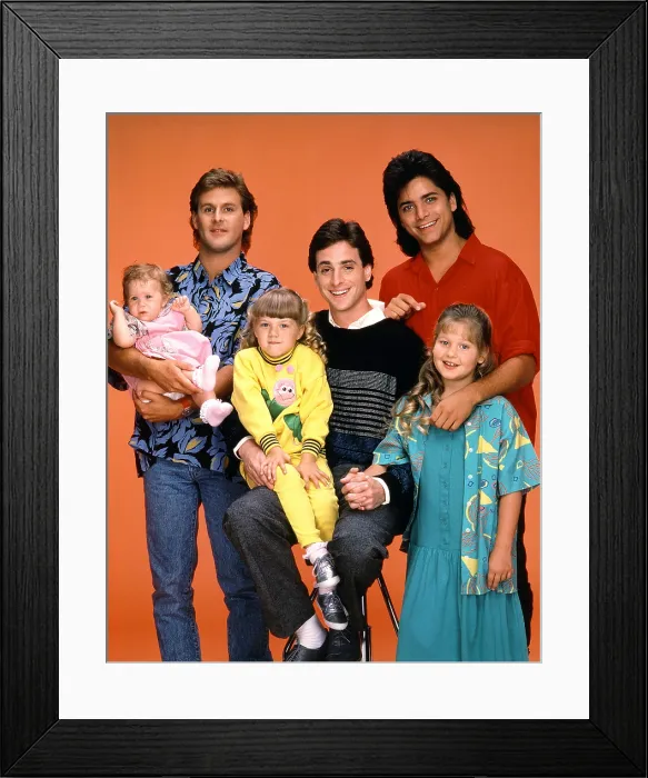 Framed Print : FULL HOUSE, Mary Kate Ashley Olse, Dave Coulier, Jodie Sweetin, Bob Saget, John Stamos, Candace Cameron, Season 1, 1987-1995 Framed Print : FULL HOUSE, Mary Kate Ashley Olse, Dave Coulier, Jodie Sweetin, Bob Saget, John Stamos, Candace Cameron, Season 1, 1987-1995