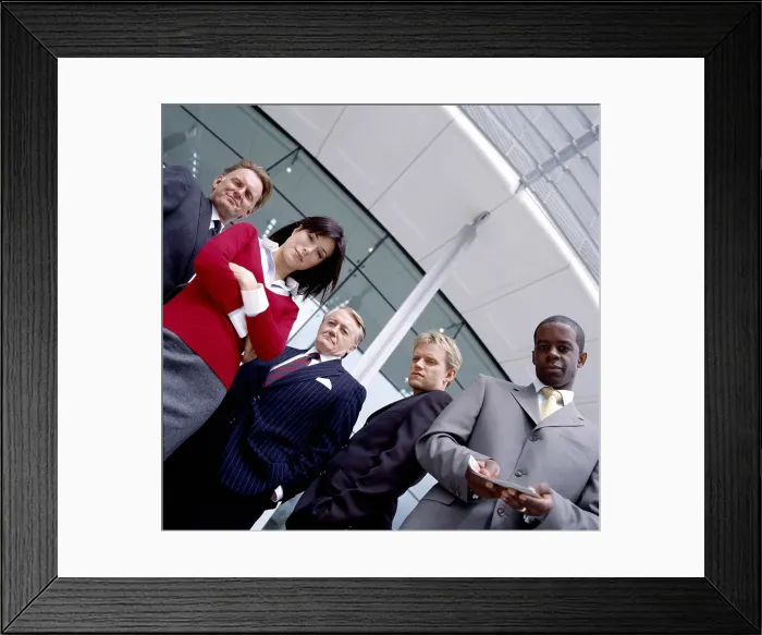 Framed Print : HUSTLE, Robert Glennister, Jaime Murray, Robert Vaughn, Marc Warren, Adrian Lester, (Season 1), 2004