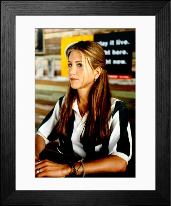Framed Print : OFFICE SPACE, Jennifer Aniston, 1999 Framed Print : OFFICE SPACE, Jennifer Aniston, 1999