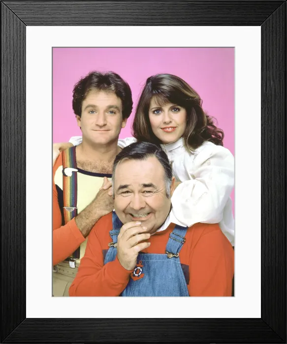 Framed Print : MORK AND MINDY, Robin Williams, Jonathan Winters, Pam Dawber, (Season 4), 1978-82