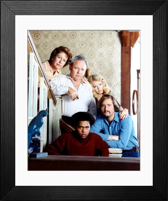 Framed Print : ALL IN THE FAMILY, Jean Stapleton, Carroll O'Connor, Mike Evans, Sally Struthers, Rob Reiner, 1971-1983