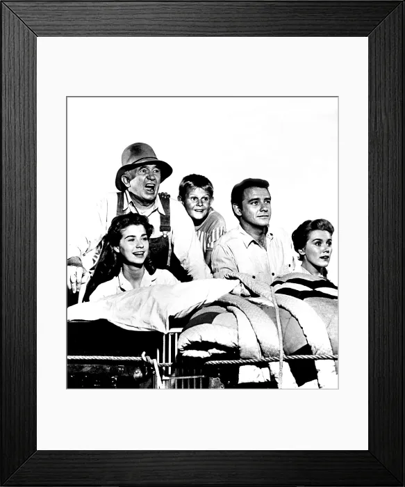 Framed Print : THE REAL McCOYS, Lydia Reed, Walter Brennan, Michael Winkelman, Richard Crenna, Kathleen Nolan (aka Kathy Nolan), 1957-1963