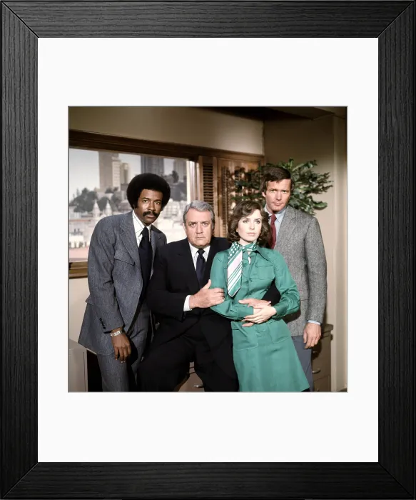 Framed Print : IRONSIDE, Don Mitchell, Raymond Burr, Elizabeth Baur, Don Galloway, (ca. 1970s), 1967-75 Framed Print : IRONSIDE, Don Mitchell, Raymond Burr, Elizabeth Baur, Don Galloway, (ca. 1970s), 1967-75