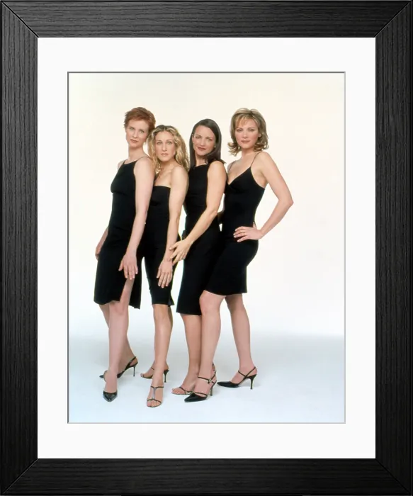 Framed Print : SEX AND THE CITY, Cynthia NIxon, Sarah Jessica Parker, Kristin Davis, Kim Cattrall, 1998-2004