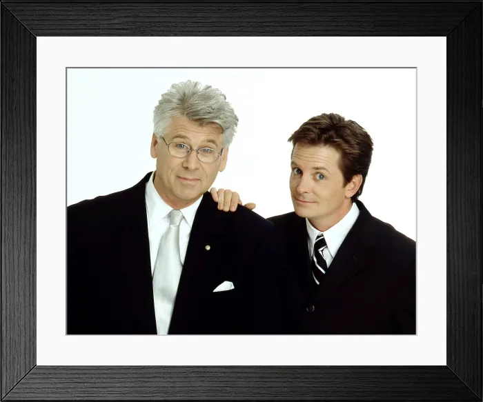 Framed Print : SPIN CITY, Barry Bostwick, Michael J. Fox, (1998-Season 3), 1996-2002
