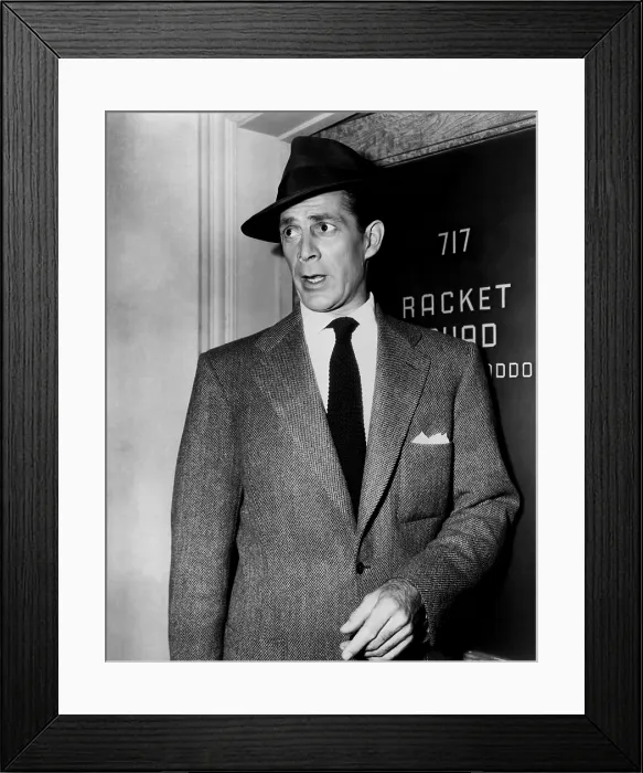 Framed Print : RACKET SQUAD, Reed Hadley, 1950-1951