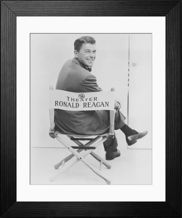 Framed Print : GENERAL ELECTRIC THEATER, Ronald Reagan, 1953-1962, 1955 publicity pose Framed Print : GENERAL ELECTRIC THEATER, Ronald Reagan, 1953-1962, 1955 publicity pose